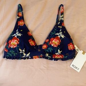 Roxy floral bikini top